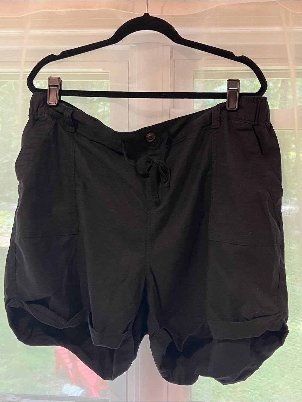LOT OF EUC 4 Lane Bryant Shorts - Black, Light Blue, White - Picture 8 of 9